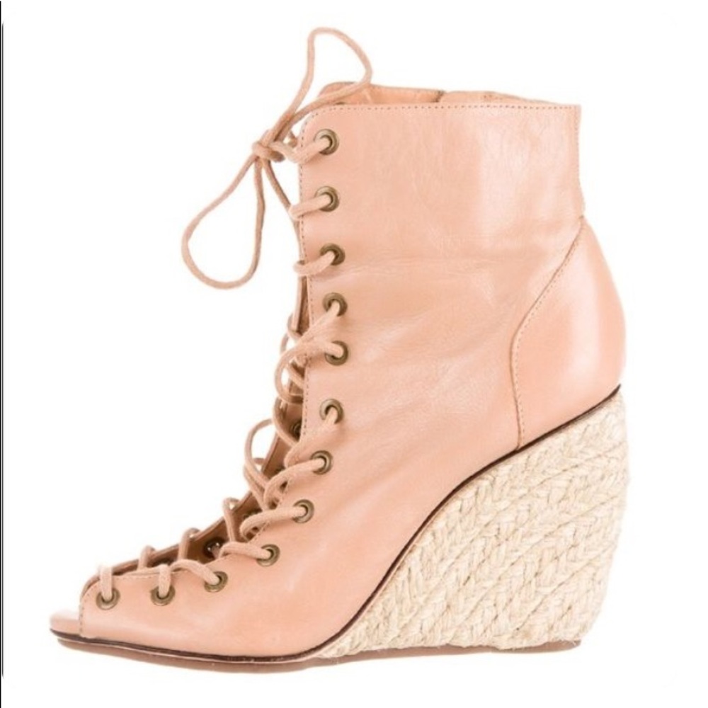 Rebecca Minkoff Pink Heeled Espadrilles